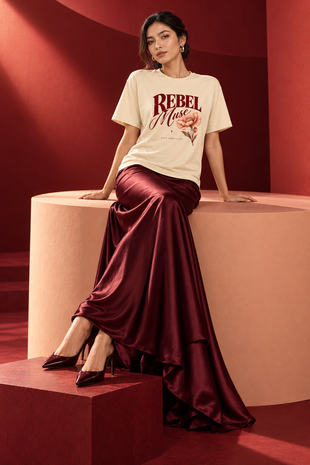 AZAL RŪH Rebel Muse Heavyweight Graphic Tee