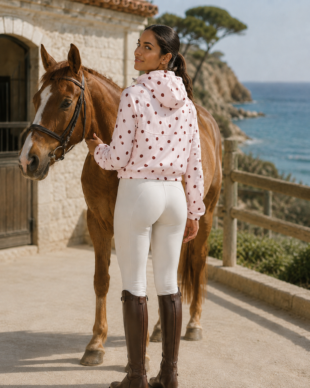 Amalfi Rouge Cropped Windbreaker