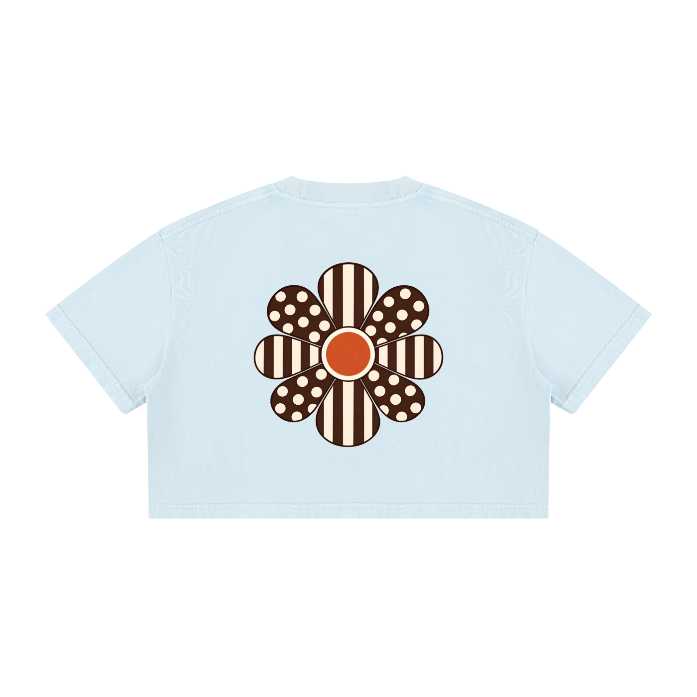 Tees,Croptop,Flower,Stylish,Polkadot,Stripes,Casual,Boho,Fashion,Outfit