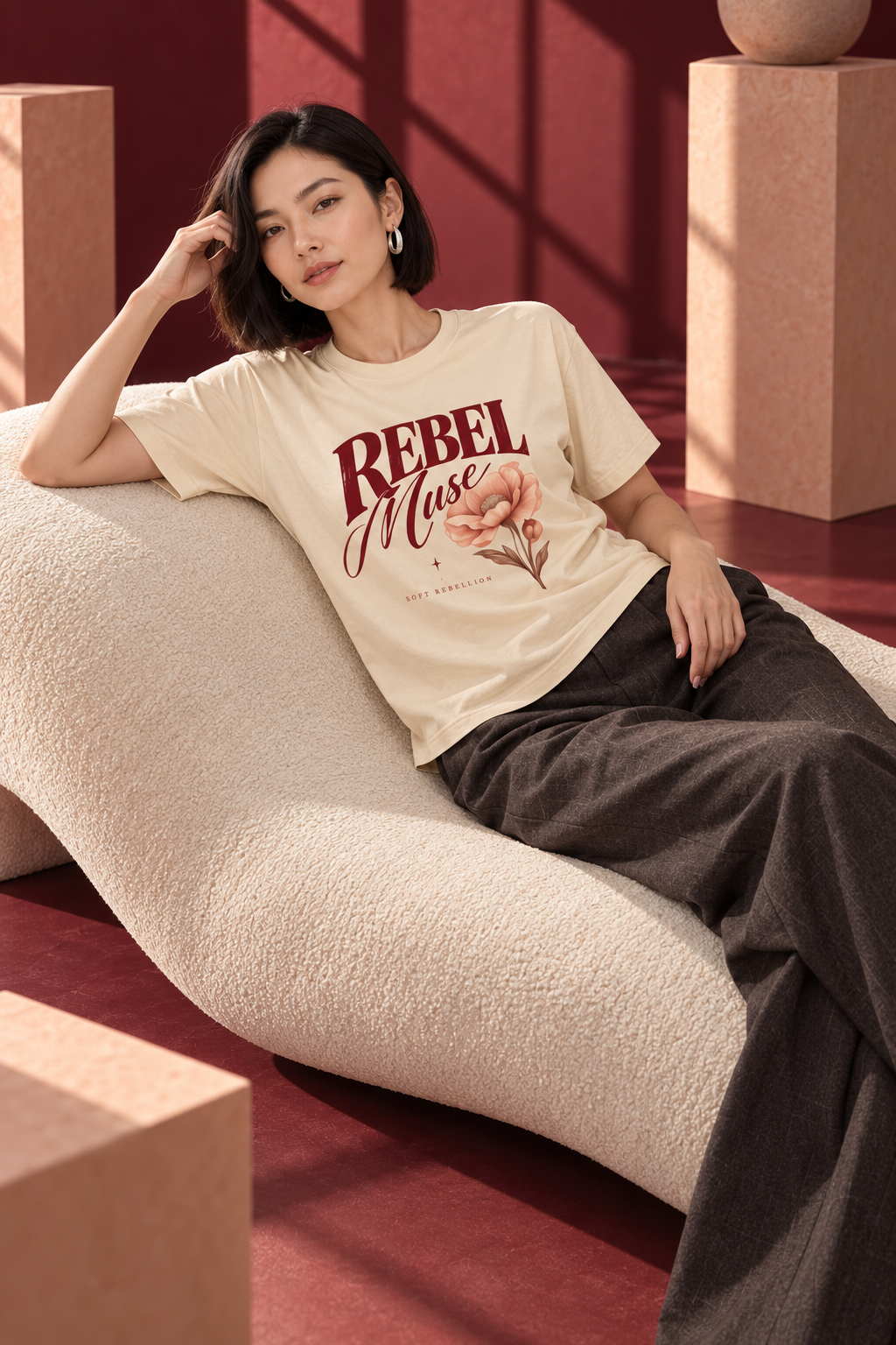 AZAL RŪH Rebel Muse Heavyweight Graphic Tee