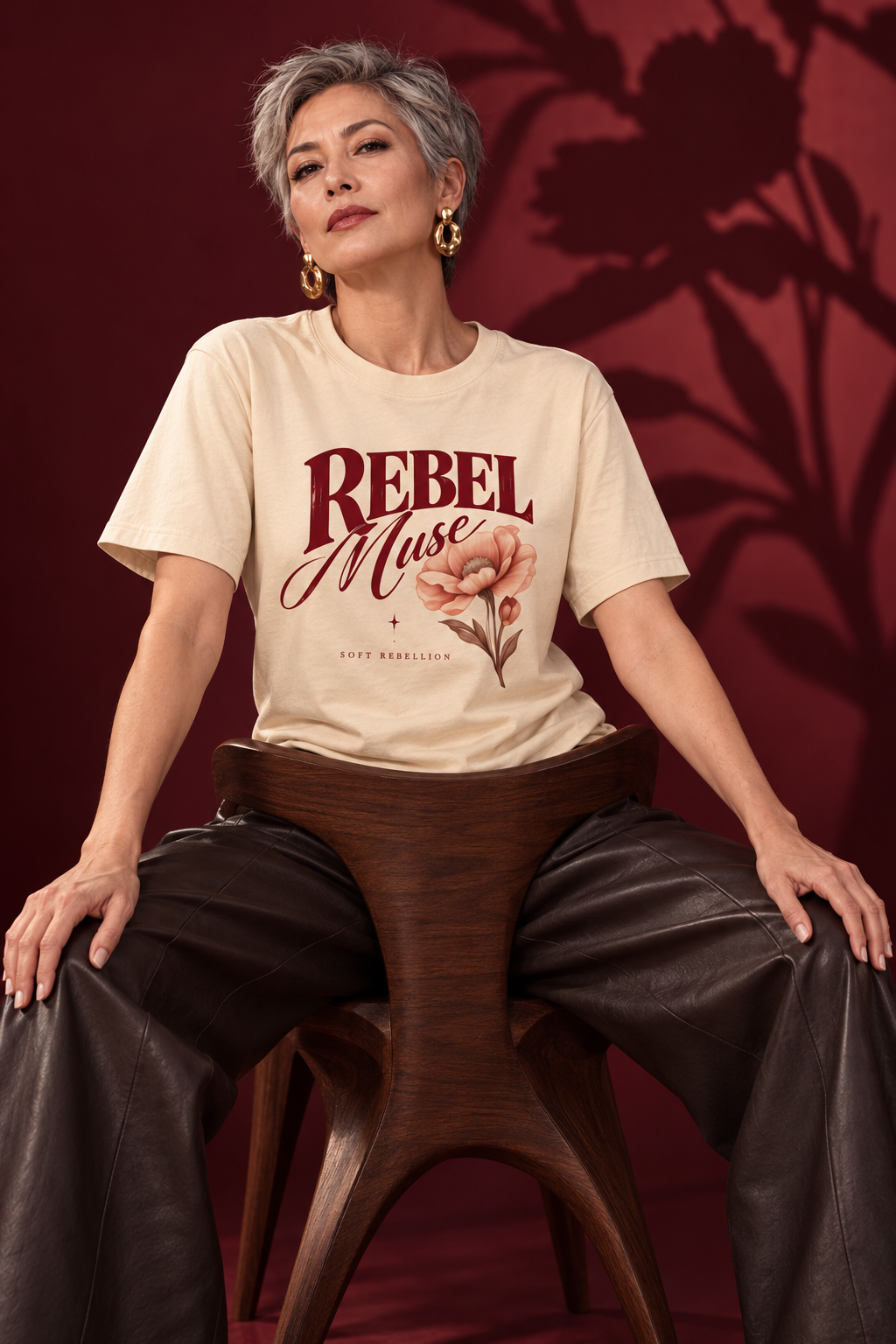 AZAL RŪH Rebel Muse Heavyweight Graphic Tee