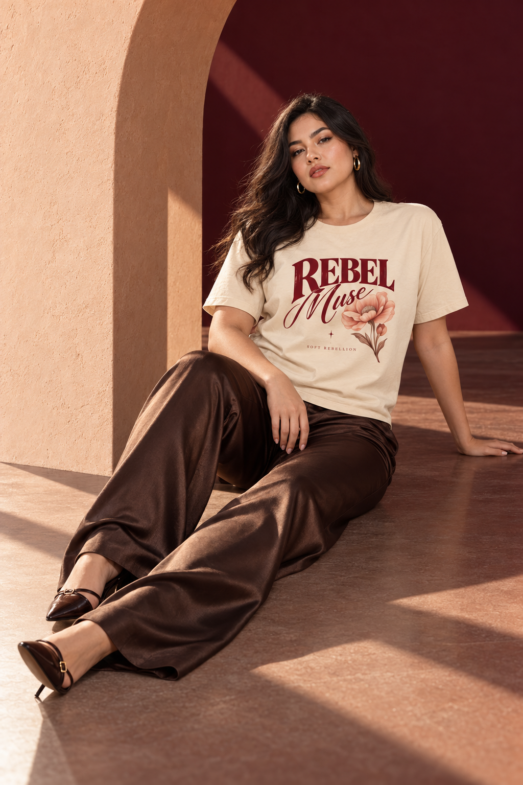AZAL RŪH Rebel Muse Heavyweight Graphic Tee