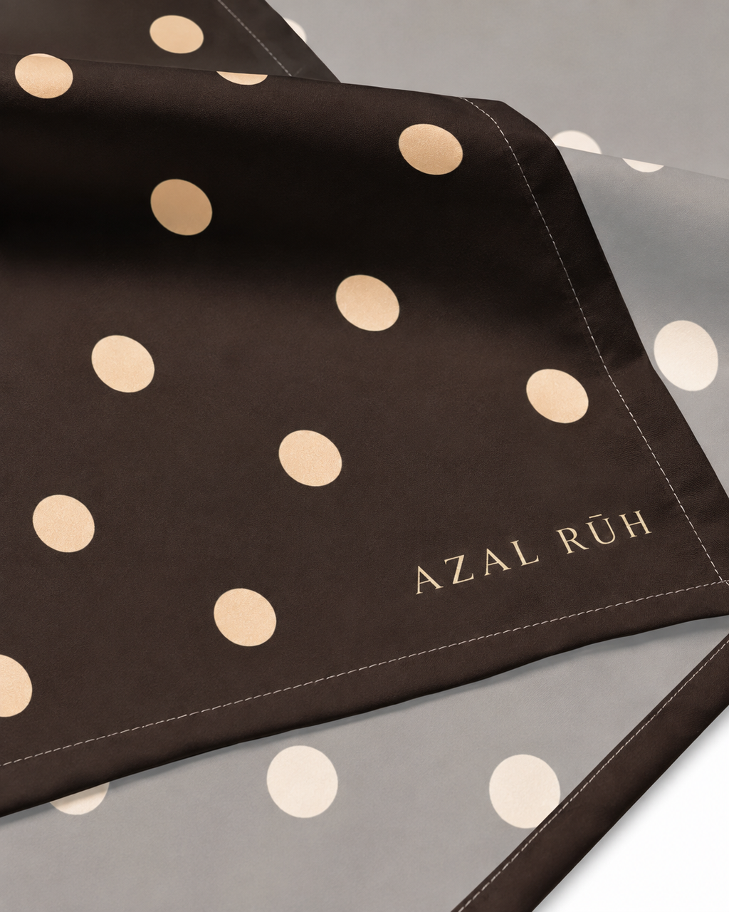 Chocolate Polka Bandana Scarf | AZAL RŪH