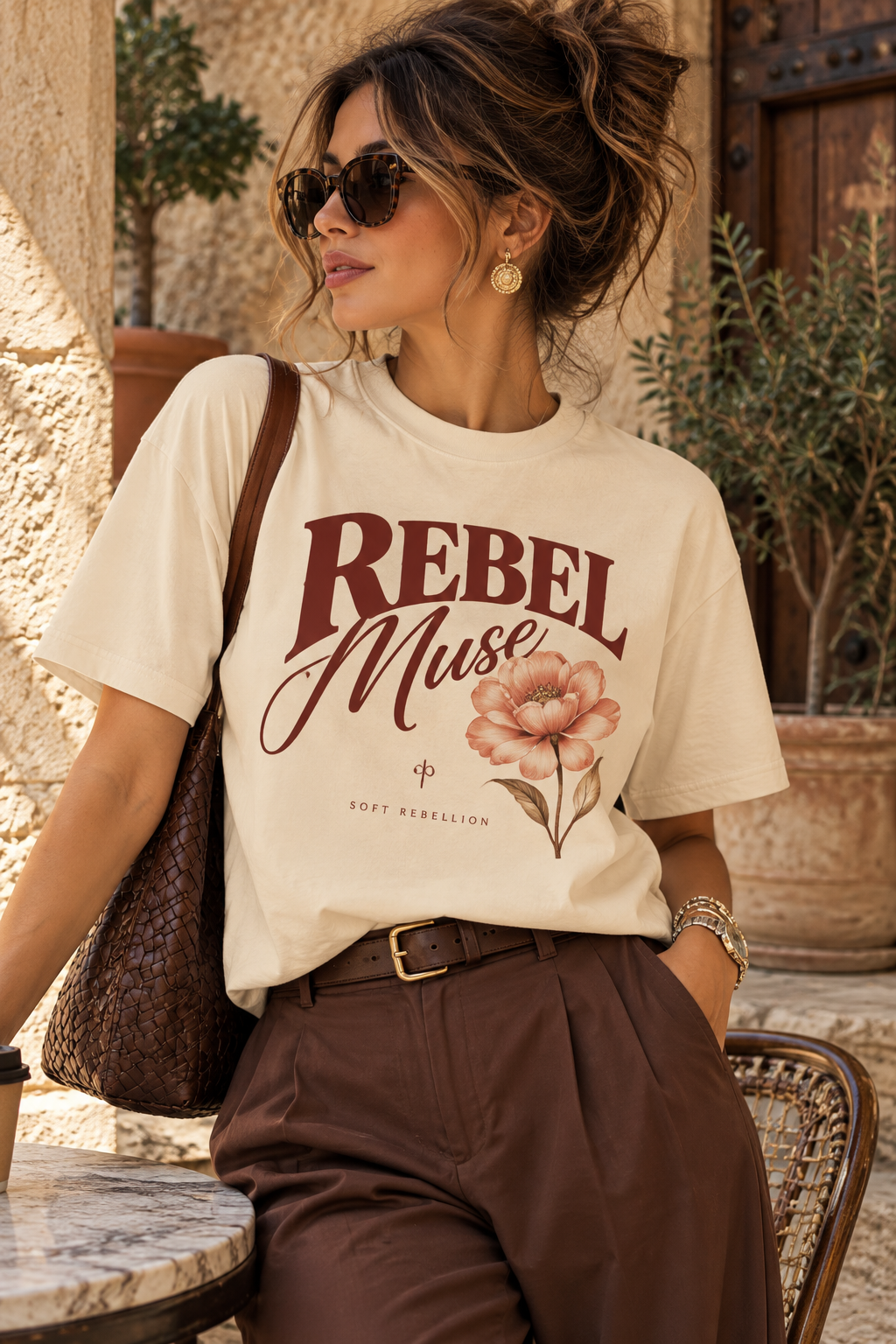 AZAL RŪH Rebel Muse Heavyweight Graphic Tee