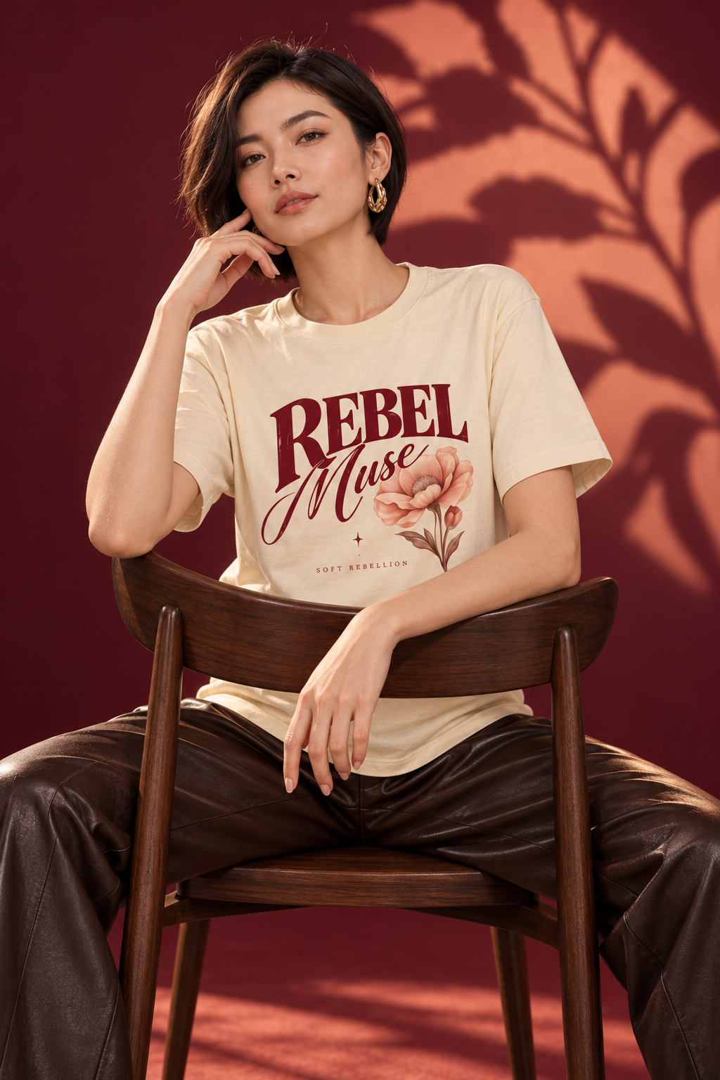 AZAL RŪH Rebel Muse Heavyweight Graphic Tee