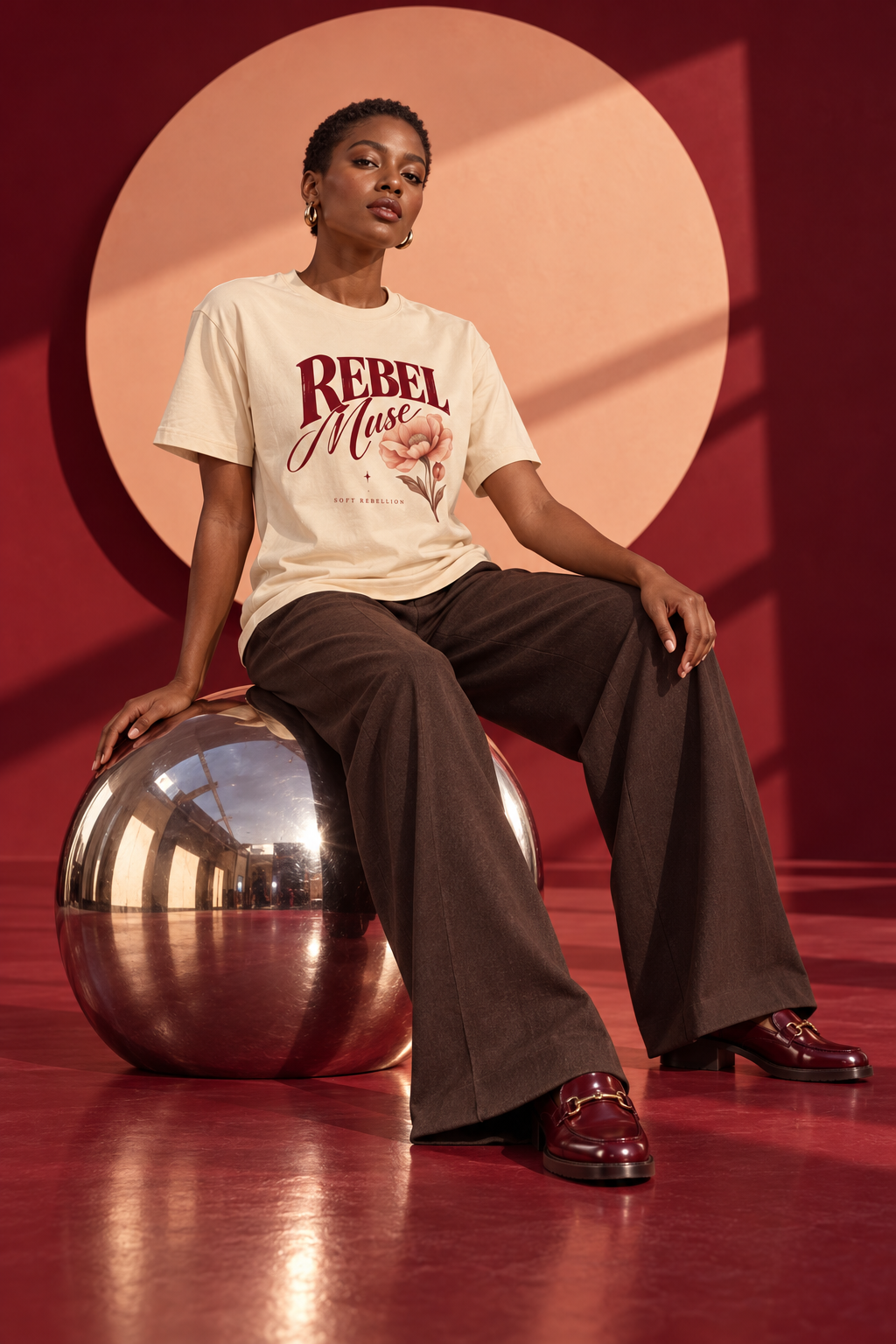 AZAL RŪH Rebel Muse Heavyweight Graphic Tee