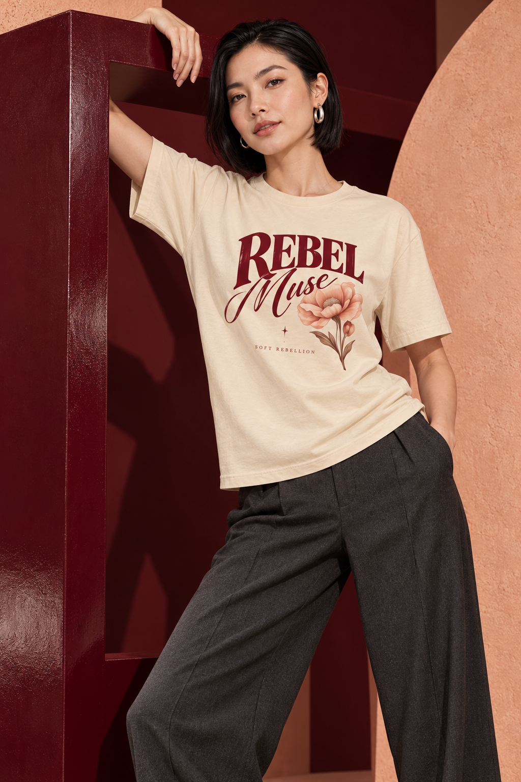 AZAL RŪH Rebel Muse Heavyweight Graphic Tee