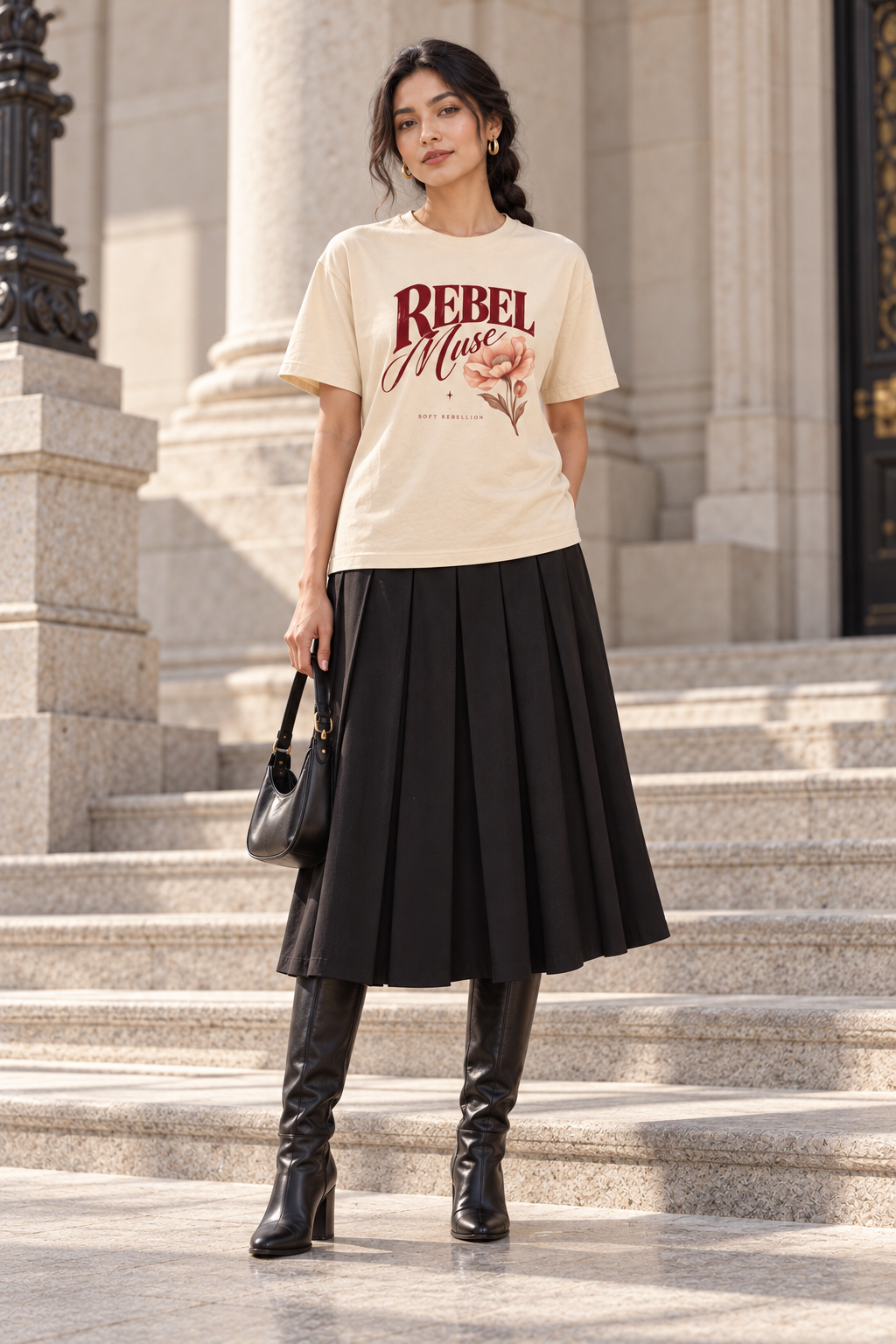 AZAL RŪH Rebel Muse Heavyweight Graphic Tee