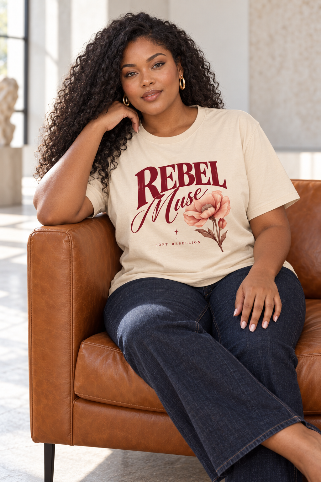 AZAL RŪH Rebel Muse Heavyweight Graphic Tee