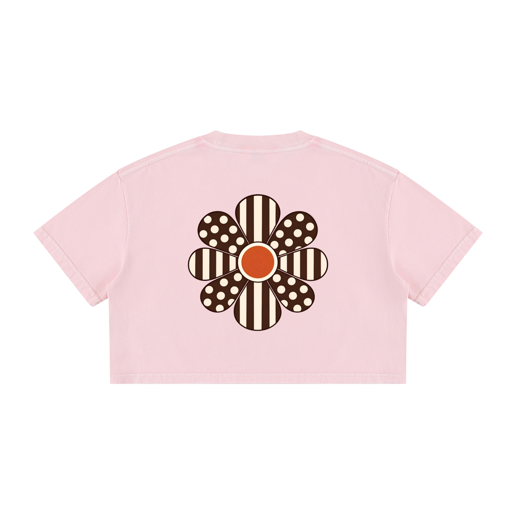 Tees,Croptop,Flower,Stylish,Polkadot,Stripes,Casual,Boho,Fashion,Outfit