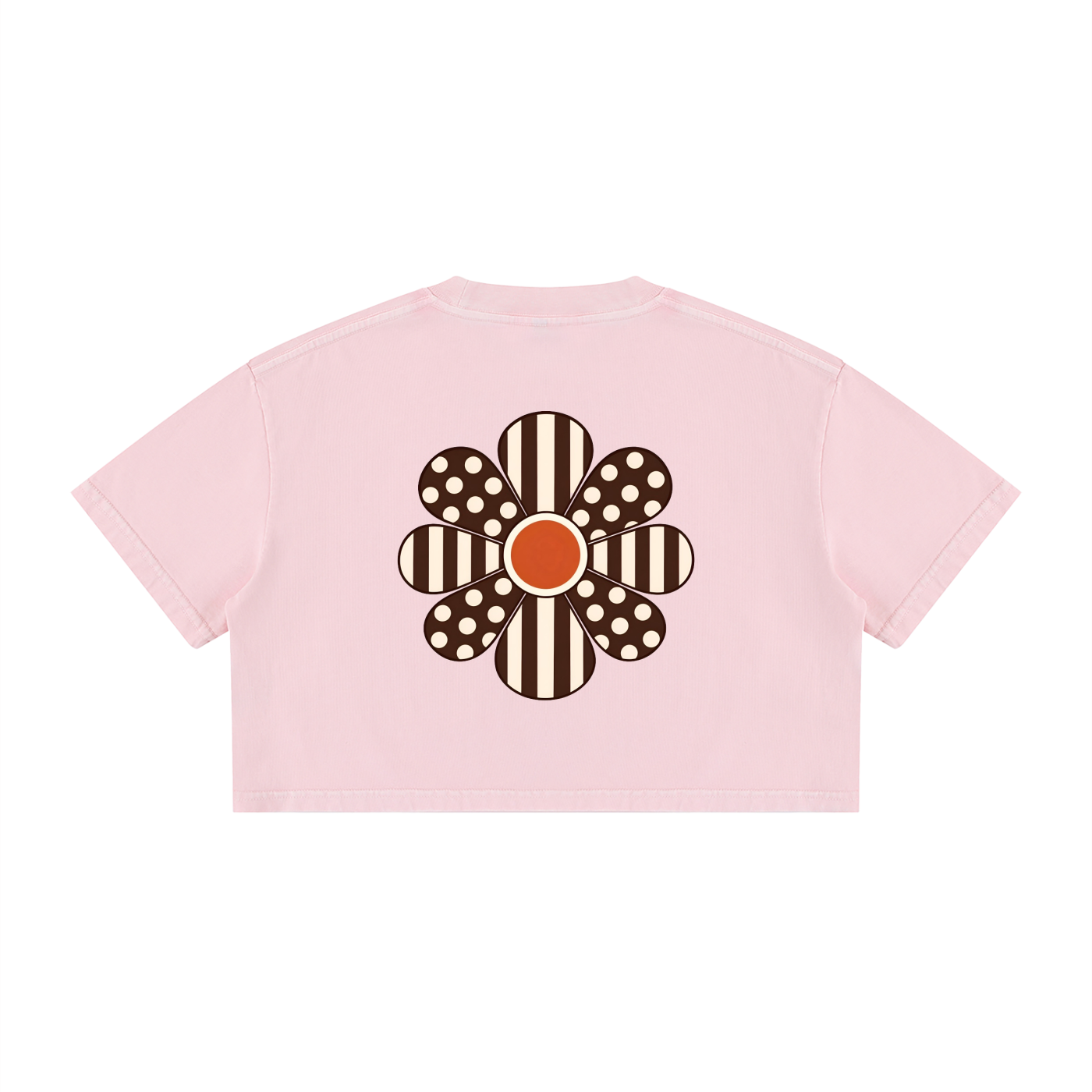 Tees,Croptop,Flower,Stylish,Polkadot,Stripes,Casual,Boho,Fashion,Outfit